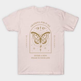 Grateful For It All Mystical Moth T-Shirt